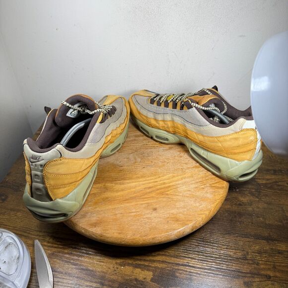 Nike Air Max 95 Premium Wheat Brown Nubuck Men\'s Size 13 Shoes 538416-700 main image 8